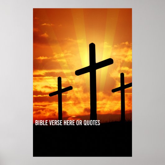 Custom Bible Verse Or Personalized Saying Quotes  ポスター (正面)