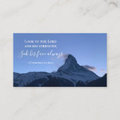Custom Bible Verse Swiss Alps Photo Template 名刺 (正面)