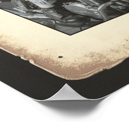 Custom Biker Wall Art, Biker Gift Ace of Spades ポスター (角)