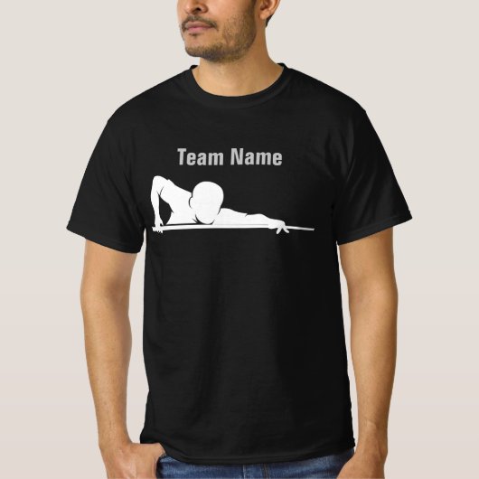 Custom Billiards Pool League Team Gear Tシャツ (正面)