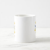 Custom Birth Flower Daffodil Personalized Mug コーヒーマグカップ (中央)
