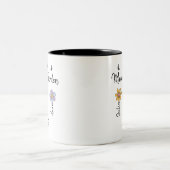 Custom Birth Flower Mug Names, Mama's Garden Gift ツートーンマグカップ (中央)
