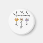 Custom Birth Flower Mug Names, Mama's Garden Gift マグネット (正面)