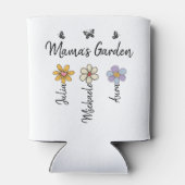 Custom Birth Flower Mug Names, Mama's Garden Gift 缶クーラー (裏面)