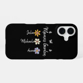 Custom Birth Flower Mug Names, Mama's Garden Gift iPhone 16ケース (裏面横)