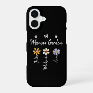 Custom Birth Flower Mug Names, Mama's Garden Gift iPhone 16ケース