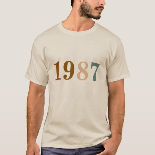 Custom Birth Year tshirt, Personalized Birthday Tシャツ (正面)