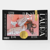 Custom Birthday Banner, Magazine Cover for Women 横断幕 (横)