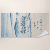 Custom Birthday Beach Towel  ビーチタオル (正面)