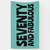 CUSTOM BIRTHDAY FABULOUS PARTY BANNER 横断幕 (縦)