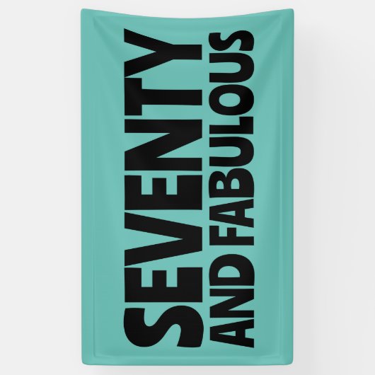 CUSTOM BIRTHDAY FABULOUS PARTY BANNER 横断幕 (縦)