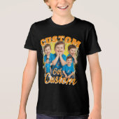 Custom birthday gift bootleg for your Kid 90s トライブレンドＴシャツ (正面)