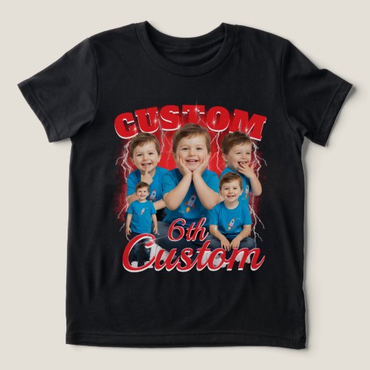 Custom birthday gift bootleg for your Kid 90s トライブレンドＴシャツ (デザイン正面)