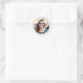 Custom Birthday Girl Photo Envelope Seal Sticker  ラウンドシール (バッグ)