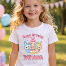 Custom Birthday Girl Shirt, Personalized Kids Birt Tシャツ