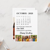 Custom Birthday Greeting Card カード (正面/裏面インサイチュ)