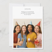 Custom Birthday Greeting Card カード (裏面)