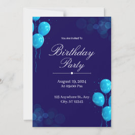 Custom Birthday Invitation Card マグネット招待状