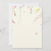 Custom Birthday Invitation with Cute Foxes 招待状 (裏面)