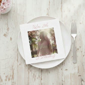 Custom Birthday Napkins with Photo - Personalized スタンダードカクテルナプキン
