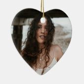 Custom Birthday Ornament with Photo & Message セラミックオーナメント (右)