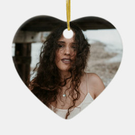 Custom Birthday Ornament with Photo & Message セラミックオーナメント