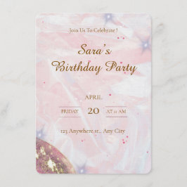 Custom Birthday Party Invitation 招待状