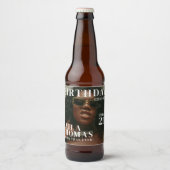 Custom Birthday Party Magazine Cover Cheers ビールラベル (正面)