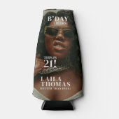 Custom Birthday Party Magazine Cover Cheers ボトルクーラー (正面)