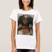 Custom Birthday Party Magazine Cover Cheers Tシャツ (正面)