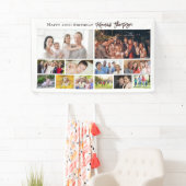 Custom Birthday Photo Collage Welcome Sign modern 横断幕 (インサイチュ)