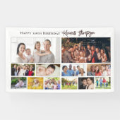 Custom Birthday Photo Collage Welcome Sign modern 横断幕 (横)