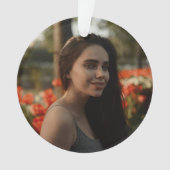 Custom Birthday Photo Keepsake Ornament オーナメント (正面)