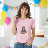 Custom Birthday Photo Shirt – Personalized Face Tシャツ