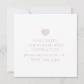 Custom Birthday Princess Blush Pink Invitations 招待状 (裏面)
