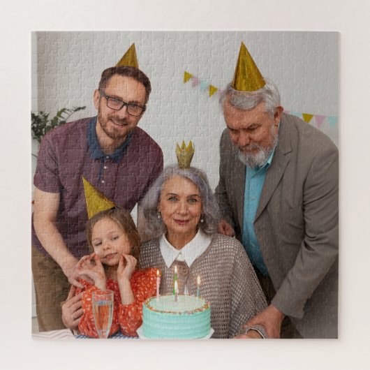 Custom Birthday Puzzle Photo Gift for Her Him ジグソーパズル (縦)