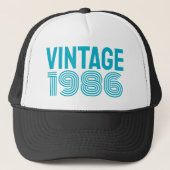CUSTOM BIRTHDAY TRUCKER HAT キャップ (正面)