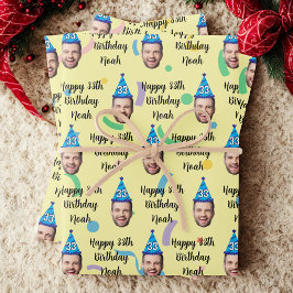 Custom Birthday Wrapping Paper, Happy Birthday ラッピングペーパーシート
