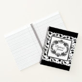 Custom Black And White Journal Spiral Notebook ノートブック (内部)