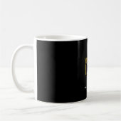 Custom Black business logo coffee mug コーヒーマグカップ (左)