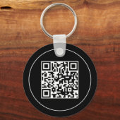 Custom Black Business Logo Qr Code Promotional   キーホルダー (裏面)
