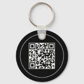 Custom Black Business Logo Qr Code Promotional   キーホルダー (裏面)