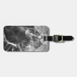 Custom black crystal luggage tag ラゲッジタグ