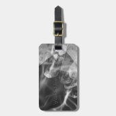 Custom black crystal luggage tag ラゲッジタグ (正面縦)