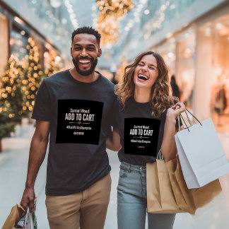 Custom Black Friday Add to Cart Unisex Tシャツ