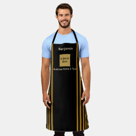 Custom Black & Gold Stripe  エプロン