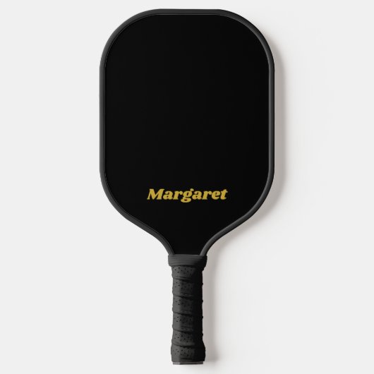 Custom Black Pickleball Paddle with Name ピックルボールラケット (正面)