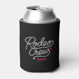 Custom Black Rodeo Crew Western Bachelorette Party 缶クーラー
