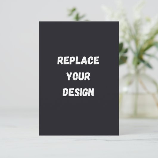 Custom black simple Design Add Photo or Text (スタンド正面)