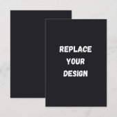 Custom black simple Design Add Photo or Text (正面/裏面)